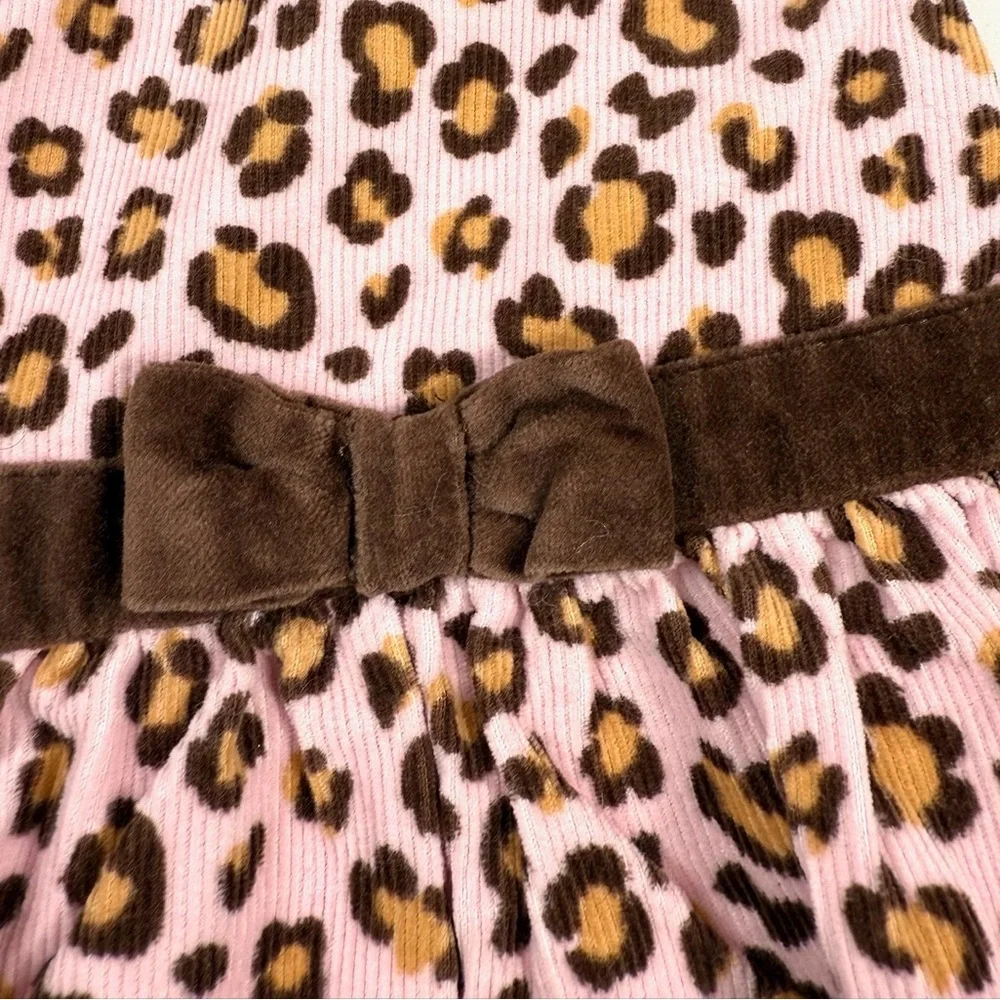 GYMBOREE Vintage Kitty Glamour Line Cheetah Print Y2K Corduroy Mini Skort Size 9